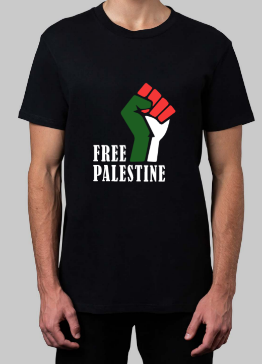 'FREE PALESTINE' Print T-shirt