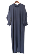 One Button Plain Abaya