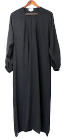 One Button Plain Abaya