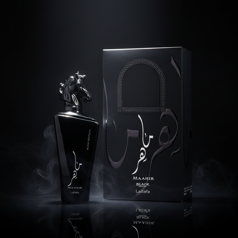 Lattafa Maahir Perfume | 100ml - with Black Edition - Modesty