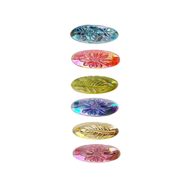 Hijab Safety Pins Crystal Clear Mixed Colour x 10
