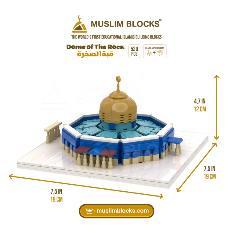 Al Aqsa Lego-  Islamic Building Blocks Set Dome Of The Rock| Muslim Blocks (PALESTINE)