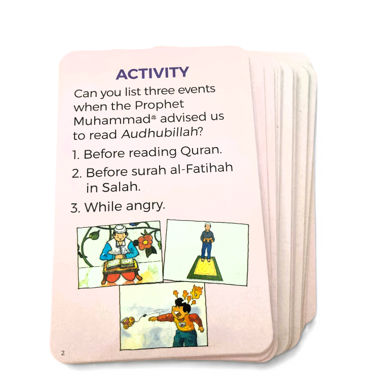 Surah Al-Fatihah Flash Cards – 38 Card Set