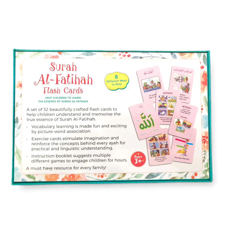 Surah Al-Fatihah Flash Cards – 38 Card Set