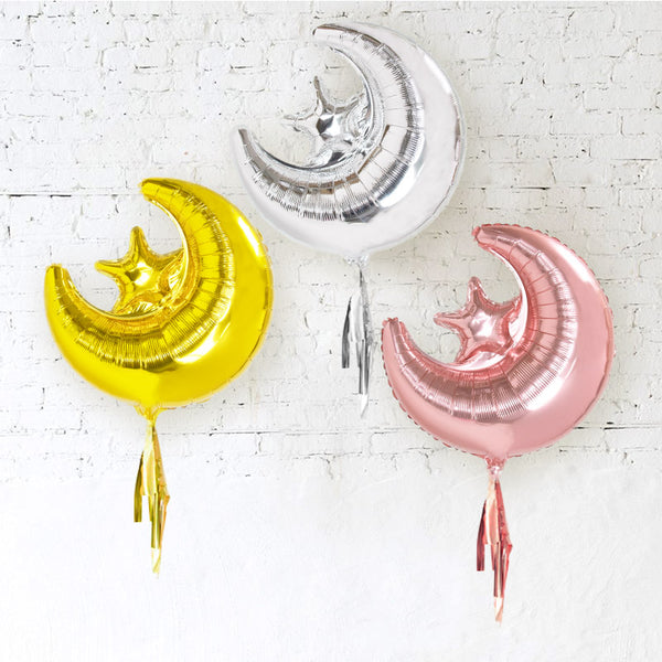Star and Moon foil balloon