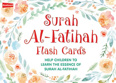 Surah Al-Fatihah Flash Cards – 38 Card Set