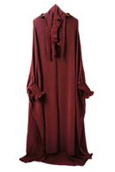 French Jilbab | 1 Piece With Sleeves & 1 layer niqab