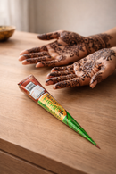 Black Herbs Ark Veda Henna Cones – 1 Box (12 Cones) Natural Maroon Henna