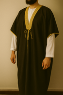 Imaam’s Over-Garment – Gold Embroidered Traditional Wear for Men | 3 Colours | FREE SIZE