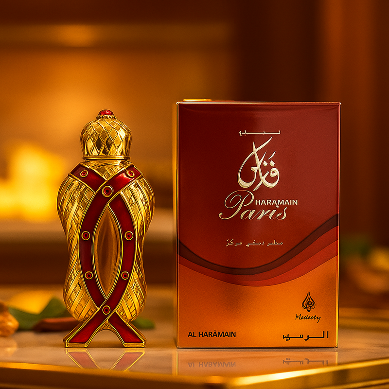 Al Haramain Faris Perfume Oil | 12ml Attar for Men | Fruity, Woody & Amber Arabic Fragrance