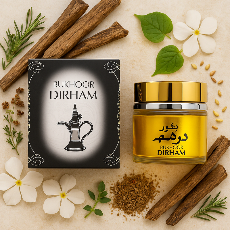 Dirham Bukhoor 80g | Arabic Perfumed Incense for Home & Gift