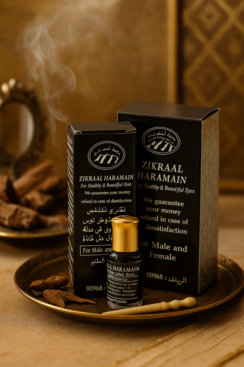 Zikra Al Haramain Ithmid Kohl Powder | Pure Black Antimony Surma | 40g