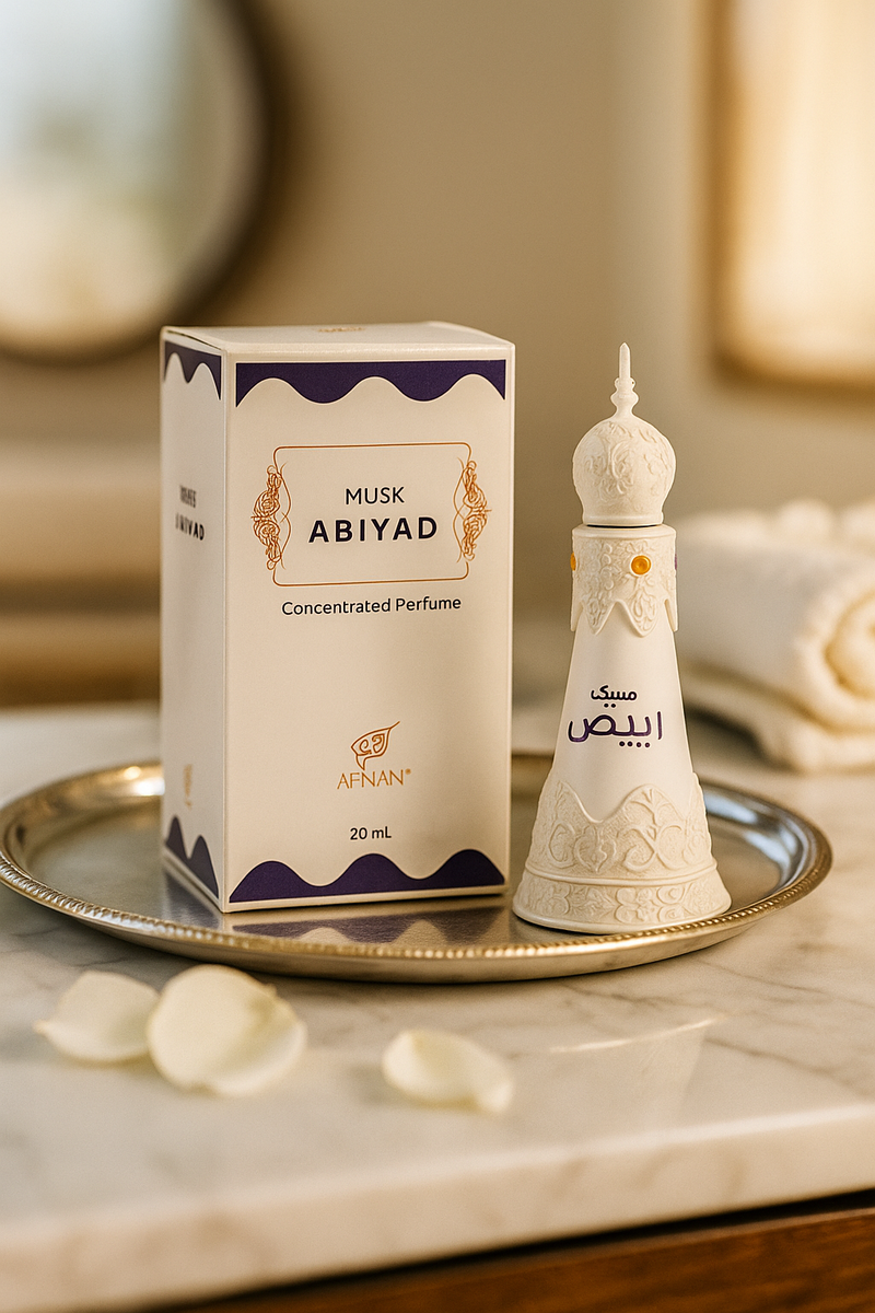 Musk Abiyad Perfume Oil by Afnan | 20ml Concentrated Musk Attar