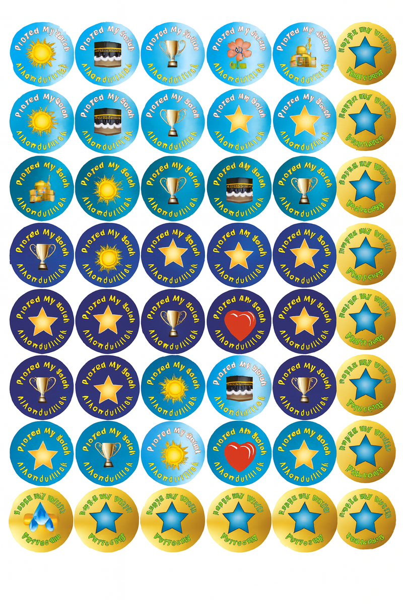 My Salah Chart with Stickers – Islamic Reward Chart for Kids