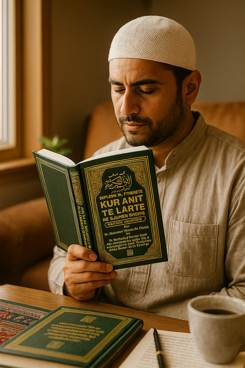 Al Quran Al Kareem | Albanian Translation with Arabic Text | Kur’anit Te Lartë – Në Gjuhën Shqipe