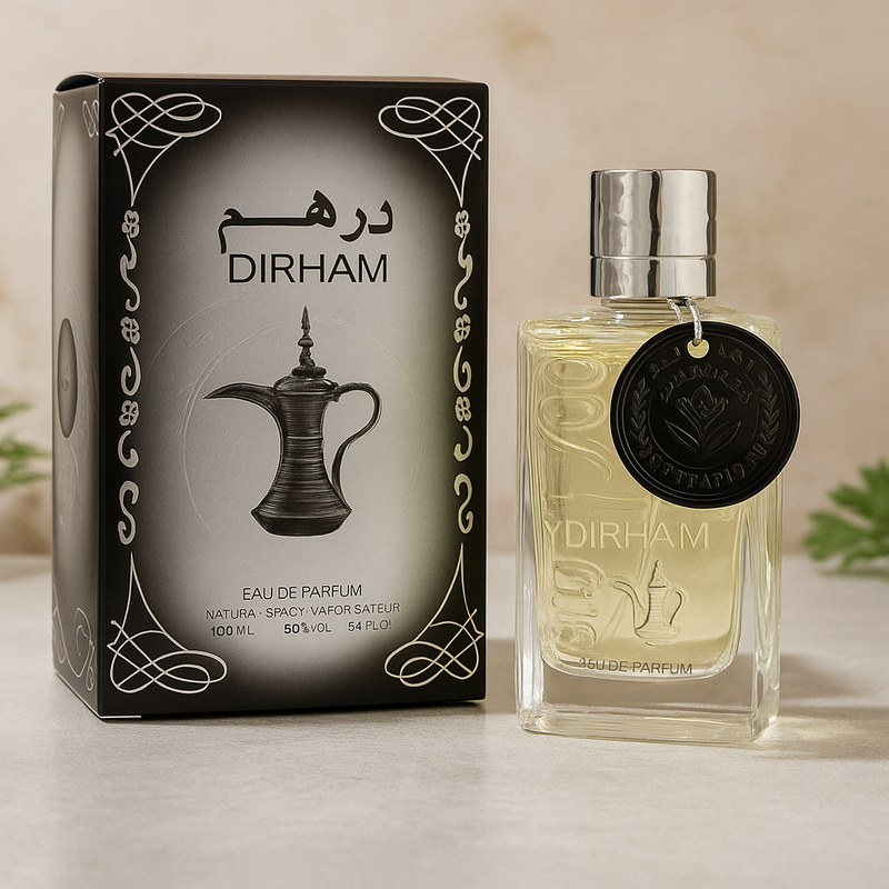 Dirham Perfume | 100ml | Halal Unisex Eau de Parfum with Fresh Floral &amp; Woody Notes