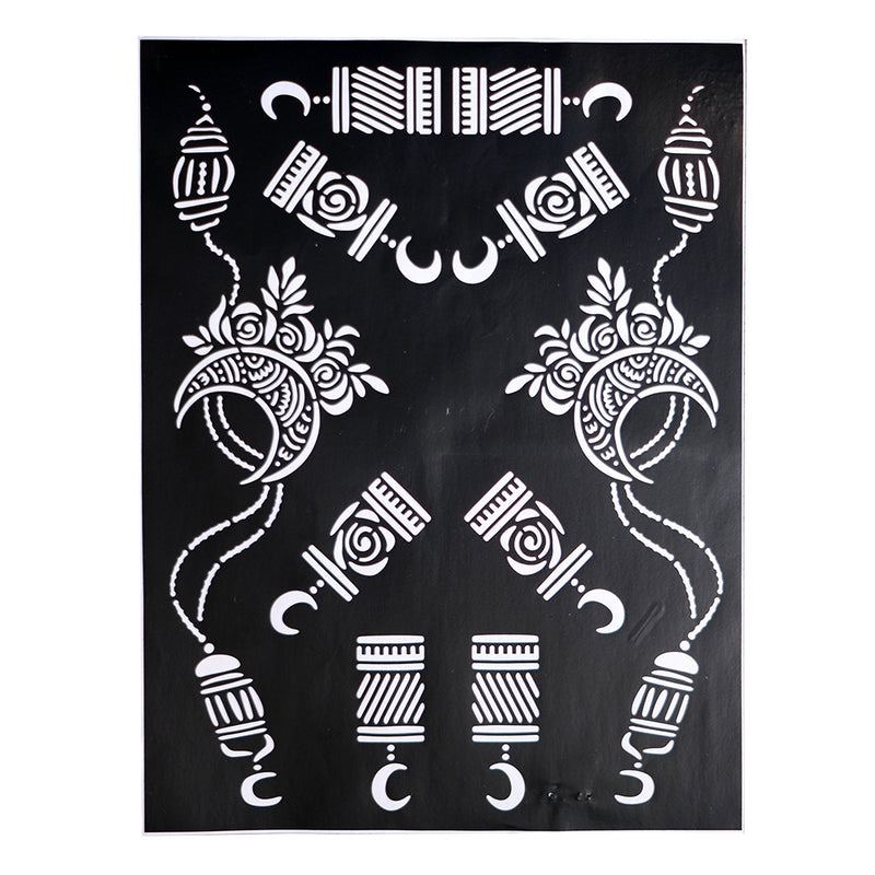 Henna Stencil Sheets - Medium Size
