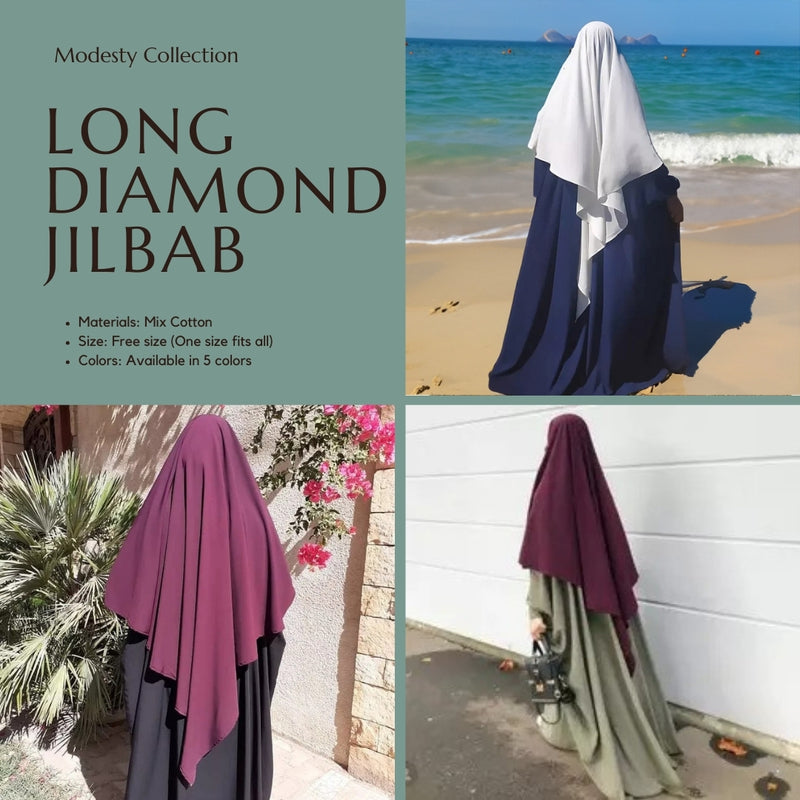 Long Diamond Jilbab | Turkish Khimar