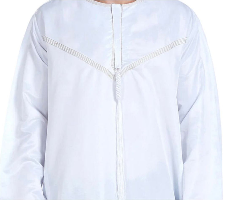 Classic Omani and Emirati Khaleej | Men's White Thobe