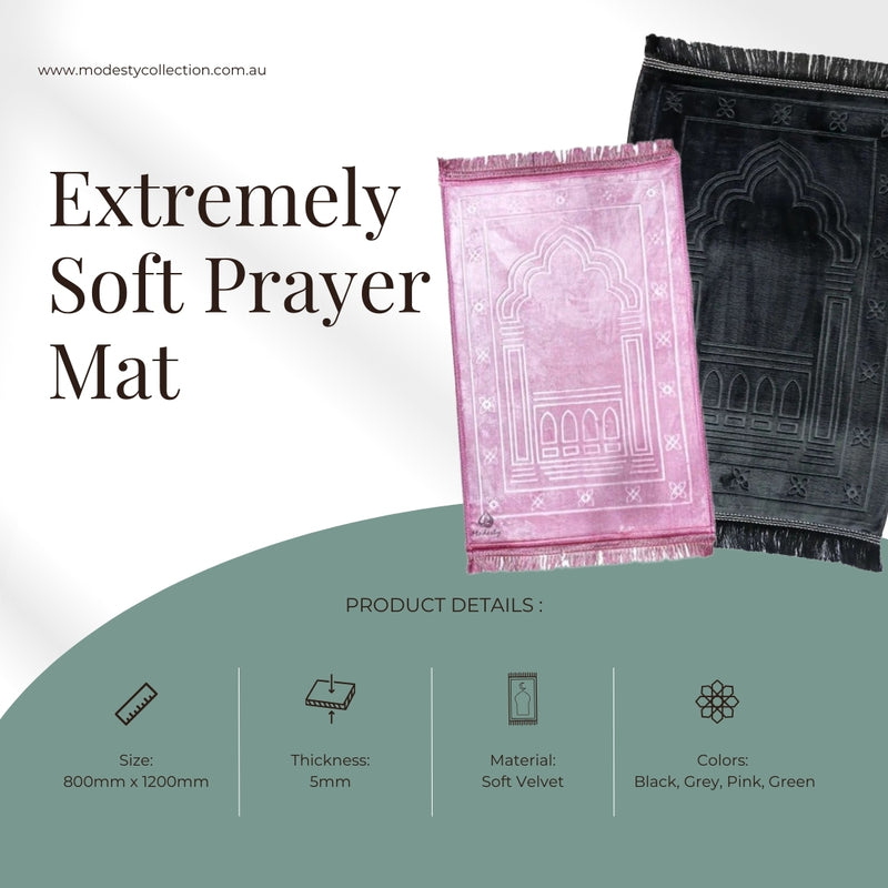 Extremely Soft Prayer mat Janamaz Pink