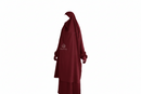 French Jilbab | 2 Piece Set With Sleeves & 1 layer niqab