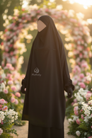French Jilbab 2-Piece Set with Sleeves & 1 layer niqab | Silky Nida Fabric