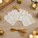 Eid Mubarak Gift Tags – Elegant Gold & White Festive Hanging Labels