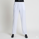 Men’s White Pants for Thobe – Lightweight Muslim Trousers with Elastic Waist