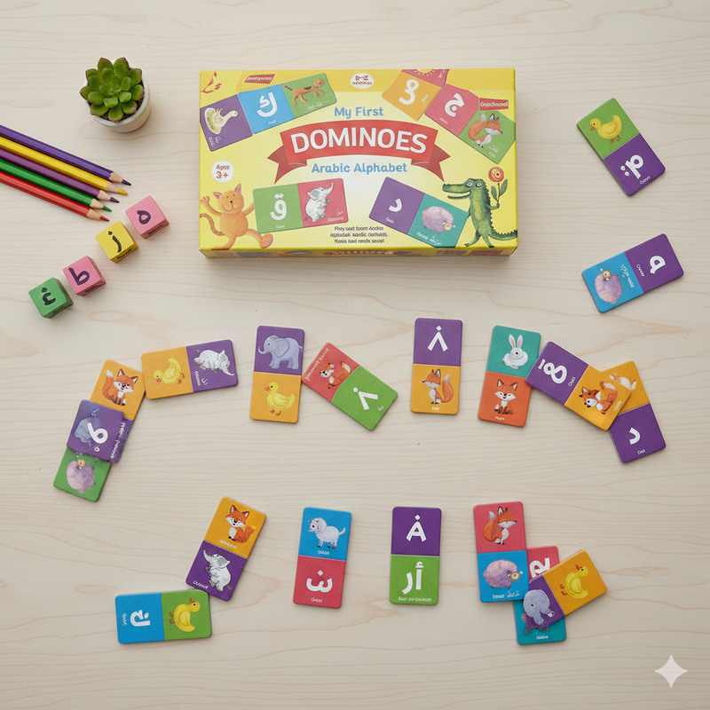 My First Dominoes – Arabic Alphabet Learning Game