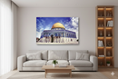 Dome of the Rock & Al Aqsa Mosque Canvas – Large Architectural Wall Art