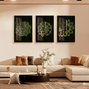 Three Piece Wall frame | Kalimah | Black and Green