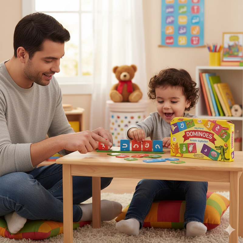 My First Dominoes – Arabic Alphabet Learning Game