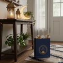 Eid Mubarak Navy & Gold Gift Bag – 25x33x13 cm Large Festive Carrier