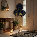 Eid Mubarak Navy & Gold Foil Balloon – Festive Decorative Balloon