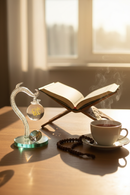 Crystal Allah Glass Tabletop Decoration – Elegant Islamic Home Décor (HDC03)