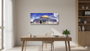 Dome of the Rock & Al Aqsa Mosque Canvas – Large Panoramic Wall Art