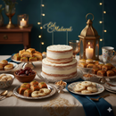 Eid Mubarak Cake Topper Picks – Elegant Gold Festive Food Decor