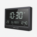 AL FAJR Digital Azan Wall Clock CJ-17 | Large LCD | Multiple Athan Sounds