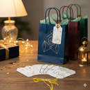 Eid Mubarak Gift Tags – Elegant Gold & White Festive Hanging Labels
