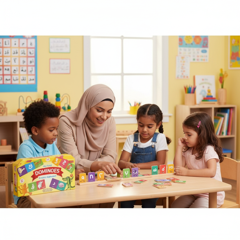 My First Dominoes – Arabic Alphabet Learning Game