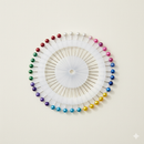 Hijab Safety Pins – Mixed Colours 200pcs | Stainless Steel Muslim Hijab Scarf Pins