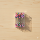 Hijab Pins Stainless Steel (Mixed Colours) – 100 Pieces Safety Scarf Pins