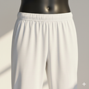 Men’s White Pants for Thobe – Lightweight Muslim Trousers with Elastic Waist