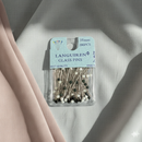 200pc Safety Pin Muslim Hijab Scarf Pins – Mixed Black & White | Stainless Steel