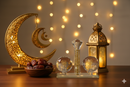 Crystal Allah & Muhammad Tabletop Decoration – Elegant Islamic Home Décor (HDC02)