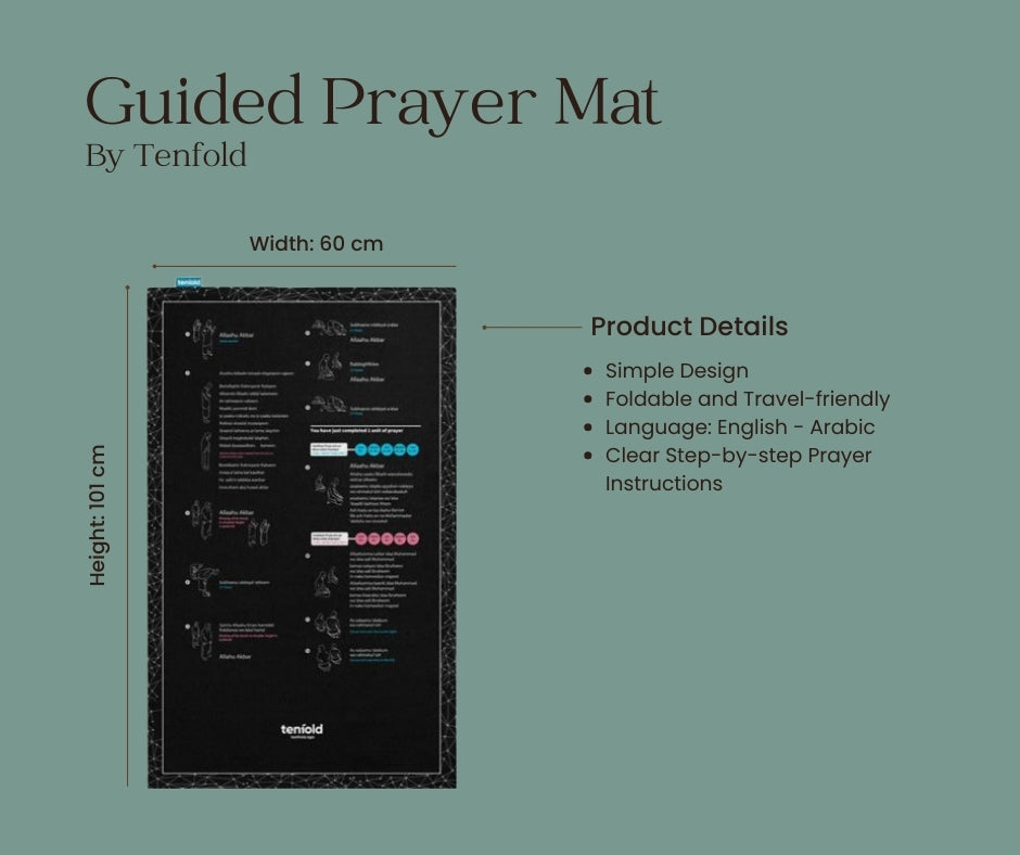 Guided Prayer rug (My Prayer mat | By Tenfold - Modesty Collection