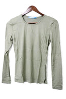 Full Sleeve Women's T-Shirt - 02 (Khaki & Off White)