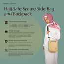 Hajj Safe Secure Side Bag and Backpack