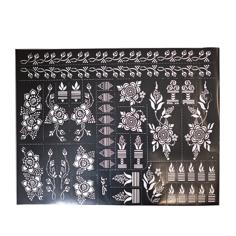 Henna Stencil Sheets - Extra Large Size