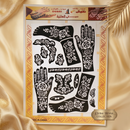 Henna Stencil Sheets for Hand and Foot- Extra Large